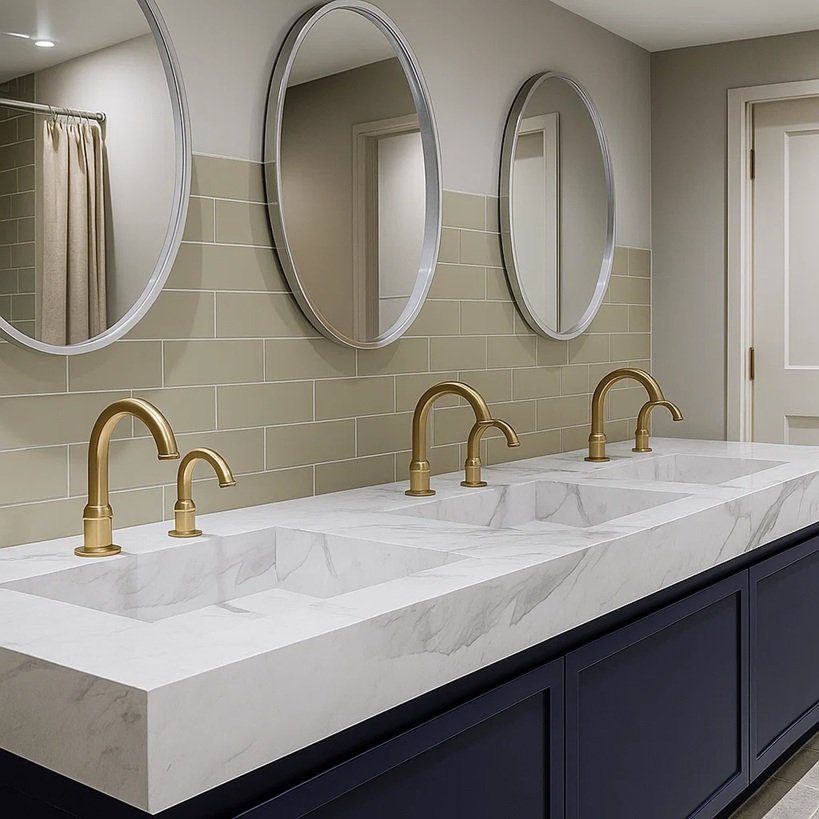 Fontana Gold & Hands-Free Commercial Faucets